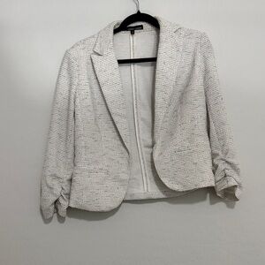 Amanda & Chelsea Cream Textured Blazer Jacket